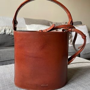 Sezane Leather Mona Bag